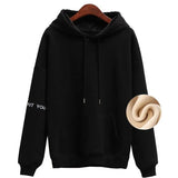 Women Thick Warm Hoodies fleece jackets woman Girls Pullover Long Sleeve Loose Plush Hoodie Teenagers Autumn Winter