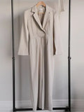 Sister Fan Workplace Suit Jumpsuit Women's Autumn New Korean Temperament Suit Neck