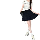 Lace Skirt Girl Spring And Autumn Summer Ballet Cake Dress Sweet High-Waist A Word Ponum Half-Body