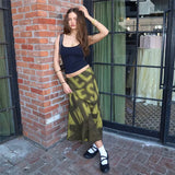 Summer New Women's Fashion Trend Letter Print Pixel Wind Pocket Hip