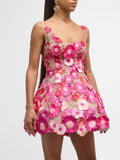 New Women's Sexy Sling Dress High-End Temperament Floral Dress Dress A-Word