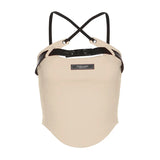 Zingj Summer New Women's Solid Color Slim Street Fashion Sling Sexy Back Vest Woman-Outfit