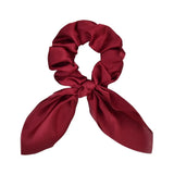 Color Women Hair Scrunchie Bows Ponytail Holder Hairband Bow Knot Scrunchy Girls Hair Ties Hair