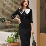 Elegant Office Lady Trumpet Dresses Summer Autumn Women Dress Sheath Bodycon