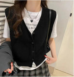 Zingj Vest Vest For Women To Wear A New Style Of Sleeveless Sweater In The Spring And Autumn Of