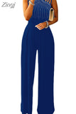 Suits Party Sequins Wide Leg Jumpsuit Women Elegant Sexy Sleeveless One Piece Outfits Summer 2023 Evening Club