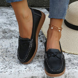 Autumn New Lefu Shoes Casual Shoes Bean Shoes Large Size Women's Shoes Flat Heel Elderly Mother Shoes Women's Single