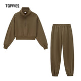 2021 Two Piece Sets Woman Tracksuit Tops+pants Casual Outfit ensemble femme clothing set dresy