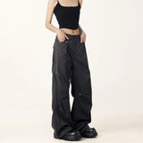 Zingj Cargo Pants Female 2024 Spring / Summer Design Sense Small Loose Versatile Straight Wide Leg Casual