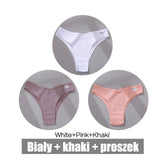 Sexy Women's Panties Cotton Brazilian Underwear Women V Waist Women's Thong Female Underpants Intimate Lingerie