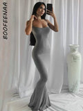 Strap Backless Long Maxi Dresses Party Club Vacation Outfits for Women Sexy Casual Summer Dress 2022 Wholesale