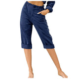 And Linen Fashion Loose High Waist