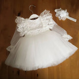 Baby Baptism Dresses 3 2 1 Year Birthday Dress For Baby Girl Clothing Princess Party Dress Christening Tutu Gown