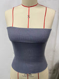Zingj New Strapless Three-Color Texture Sense Slim Sexy Thin Pit Strip With A Strapless Jacket Female-Outfit