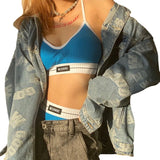 New Women's Clothing In Autumn And Winter 2020 Is Wearing A Colorful Umbilly Fashion Sling Vest Shorts Two-Piece Set Of