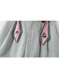 Summer Shorts Women Fashion Belt Casual Girls Korean Wide Leg Pants Students Harajuku Simple Pure Gray Trousers Office
