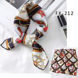 Square Silk Scarf Women Fashion Print Small Neck Scarfs Office Lady Hair Band Foulard Hand Kerchief Female Bandana