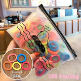 Pcs/Bag Children Cute Candy Random Solid Elastic Hair Bands Girls Lovely Srunchies Rubber Bands Kid Hair
