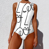 One Piece Swimsuit 2021 New Push Up Swimwear Women Vintage Retro Bathing Suits Bodysuit Beach Wear Backless