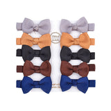 Cute Mini Bowknots Hair Clips For Baby Girls Colorful Ribbon Boutique Barrettes Hairpin Headwear Kids Hair