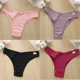 Cotton Panties Women's Panties FINETOO Sexy Female Underpants Low Waist Underwear Women Pantys Lingerie