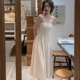 New Women Sexy Prom Party Evening Elegant Spaghetti Strap Midi Dress Birthday Club Fashion
