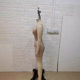 New Spice Girls Night Dress Net Red Bar Go Out Burned A Short Shoulder Busy