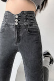 Stretch Jeans Women 2022 Push Up Sexy Retro High Waist Skinny Mom Pants Korean Fashion Denim Trousers Femme Spring