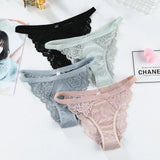 Soft Cotton Women Underwear Panties Solid Comfort Underpants Seamless Lace Briefs For Woman Sexy Low-Rise Panty