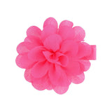 Pcs/lot Chiffon Petals Flower Hair Clips For Baby Girls Solid Hairpins Headdress Barrettes Floral Headwear Hair