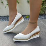 Size 2025 Spring And Autumn 2025 New Hemp Rope Pine Cake Bottom Shallow Breathable Head Lady Single Shoe