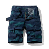 Summer New Men's Casual Retro Classic Pocket Overalls Shorts Jacket Fashion Twill Cotton Camouflage Shorts Men's
