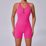 Zingj Back Tight Hollow-Out Yoga Pants Peach Hip All-Piece Speed Dry Exercise Fitness Jumpsuit-Outfit