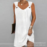 Zingj New Women's Elegant Watercolor Flower Mini Dress ODS3904