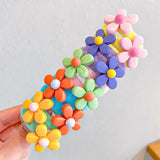 Girls Rubber Band Elastic Hair Bands Rainbow Cartoon Character Fruits Flower Headwear Girl Cute Sweet Hair