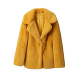 Long Faux Fur Coat-Outfit