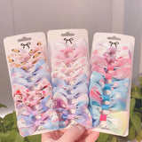 Grosgrain Ribbon Unicorn Printed Bowknot Hair Clips For Cute Girls Handmade Barrettes Hairpins Kids Hair