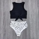 New Sexy High Waist Bikini Swimwear Women Swimsuit Push Up Biquini Bathing Suit High Neck Bikinis Women Summer Beach