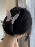 Resin Butterfly Pattern Hair Claw- Outfit