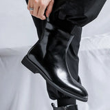 Zingj Boots High Boot Side Zipper Casual Leather Boots 2023 New