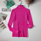 Basic Turtleneck Women Sweaters Autumn Winter Thick Warm Pullover Slim Tops Ribbed Knitted Sweater Jumper Soft Pull