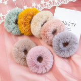 Inches New Winter Women Plush Scrunchie Girls Elastic Hair Bands Ponytail Holder Hair Rope Ties Headwear Hair