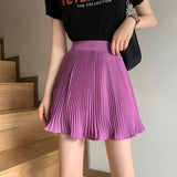 Skirt Short Woman Elastic Waist Mini Skirts Sexy Mircro Summer Mini Tennis Skirt New
