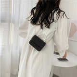Straw Pearl Cross Body BagOutfit
