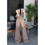 American Style Gradient Slimming Boyfriend JeansOutfit