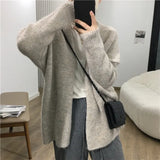 Breeze Gentle Knitted Cardigan Loose 2024 Korean Version Of The New Autumn And Winter Sweater