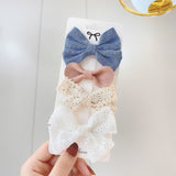 New Printed Bowknot Hair Clips For Cute Girls Lace Handmade Hairpins Boutique Barrettes Headwear Kids Hair