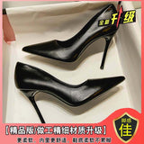 Soft-Skin High-Heeled Women's Fine Heel Sexy Pointer 2025 Spring And Autumn 2025 New French Temperament Shallow Work