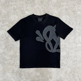 Aesthetic High Street Hip-Hop Printed Letter Short-Sleeved T-Shirt Shorts Men's Summer Tide Brand Leisure Sports