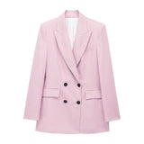 Autumn And Winter Straight Trousers Double Buckle Suit Vest Three Sets Of New Women's Fashion Commuting